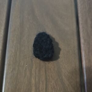 Black Crochet Triangle Accessory